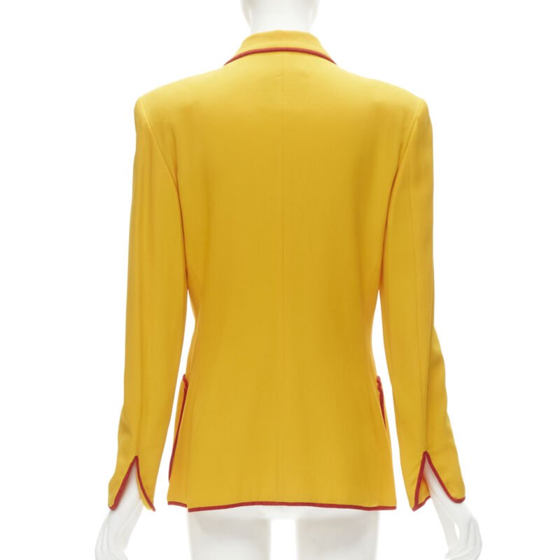 Moschino Yellow Trim Blazer - Detail 1
