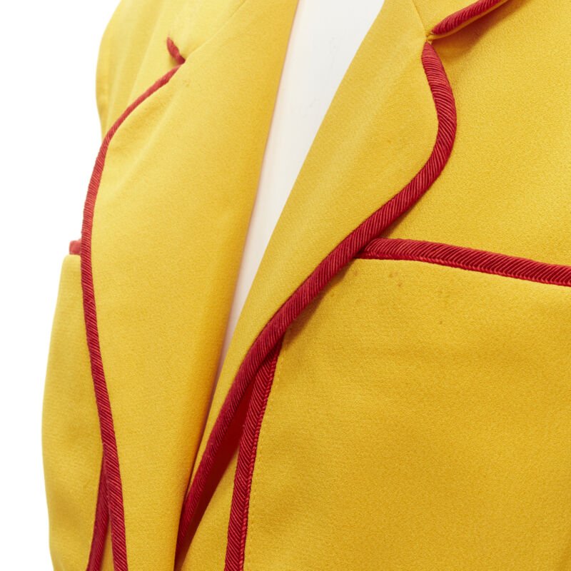 Moschino Yellow Trim Blazer - Image 12