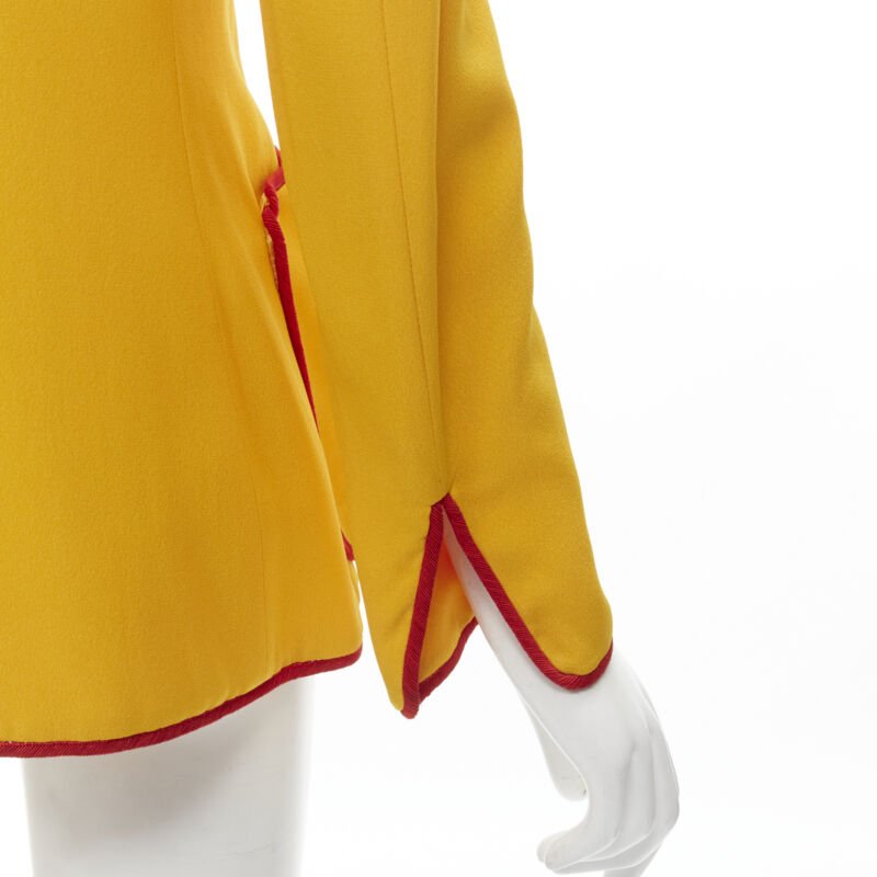 Moschino Yellow Trim Blazer - Image 13