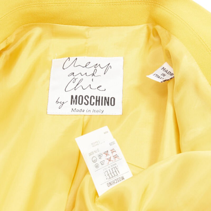 Moschino Yellow Trim Blazer - Image 14