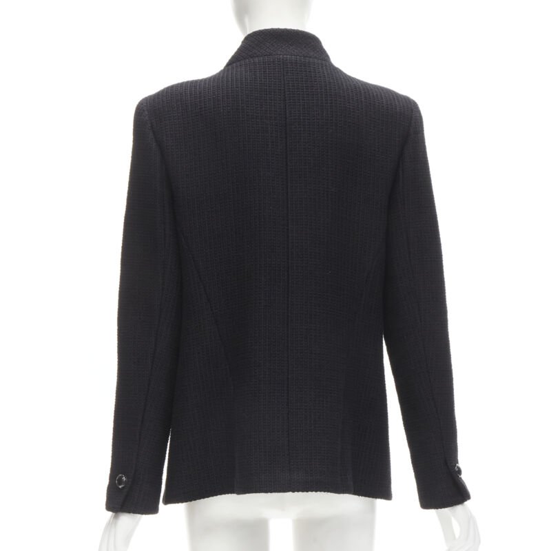 Chanel Black Lattice Wrap Jacket - Detail 1