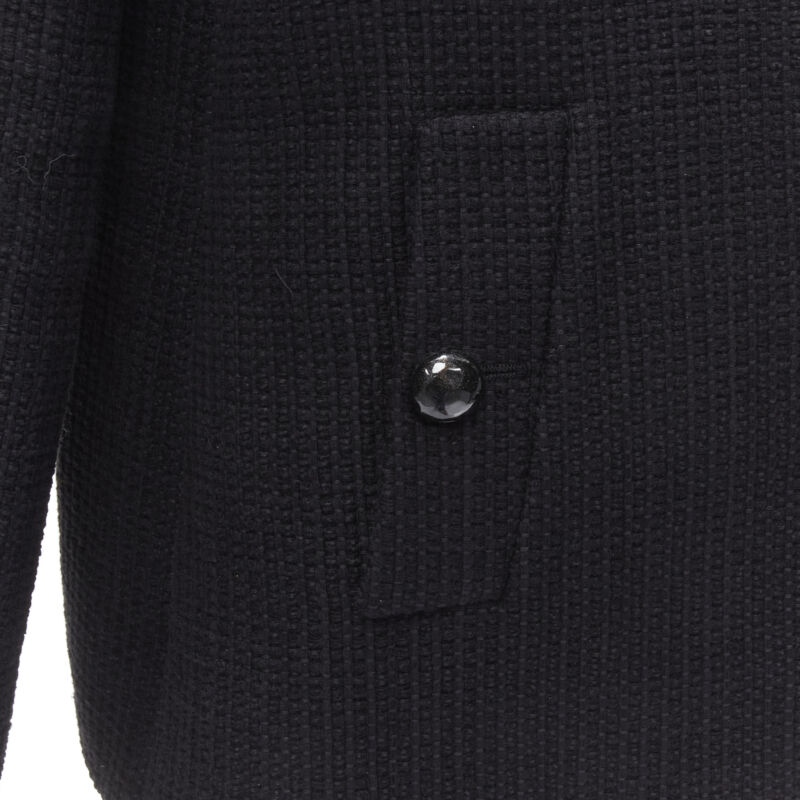 Chanel Black Lattice Wrap Jacket - Image 11