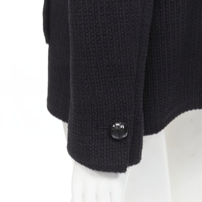 Chanel Black Lattice Wrap Jacket - Image 12