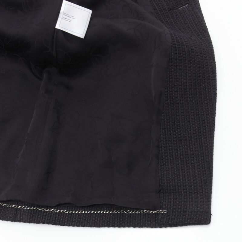 Chanel Black Lattice Wrap Jacket - Image 13