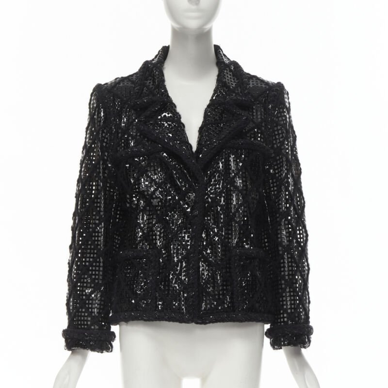Chanel PVC Braided Tweed Jacket
