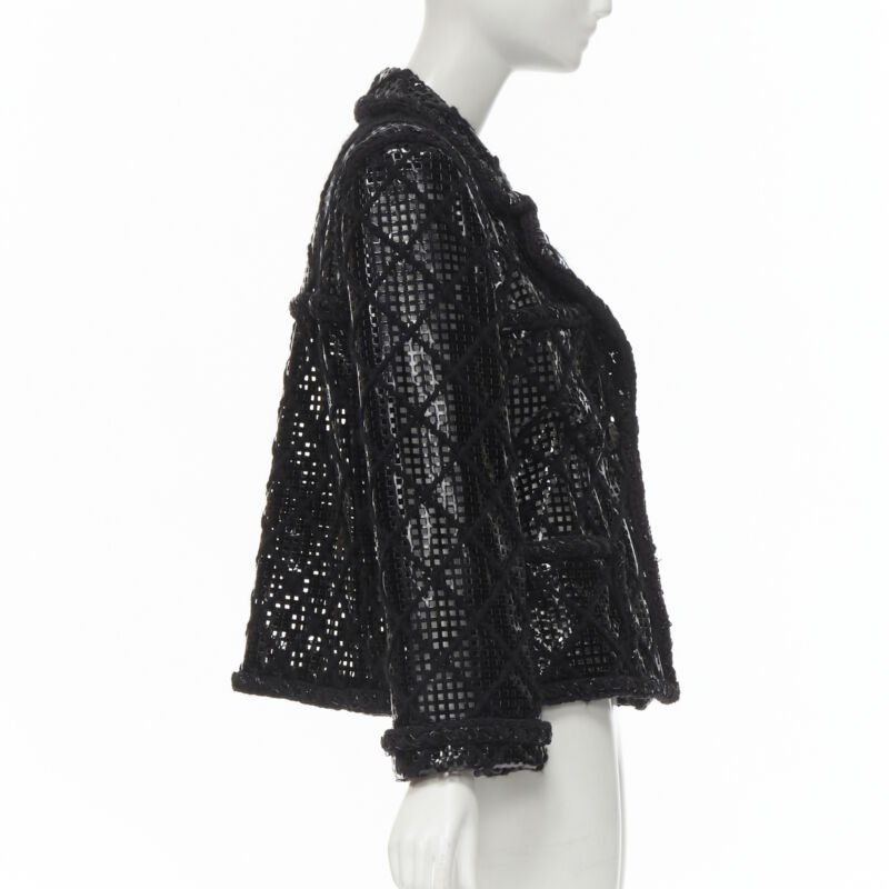 Chanel PVC Braided Tweed Jacket - Side view
