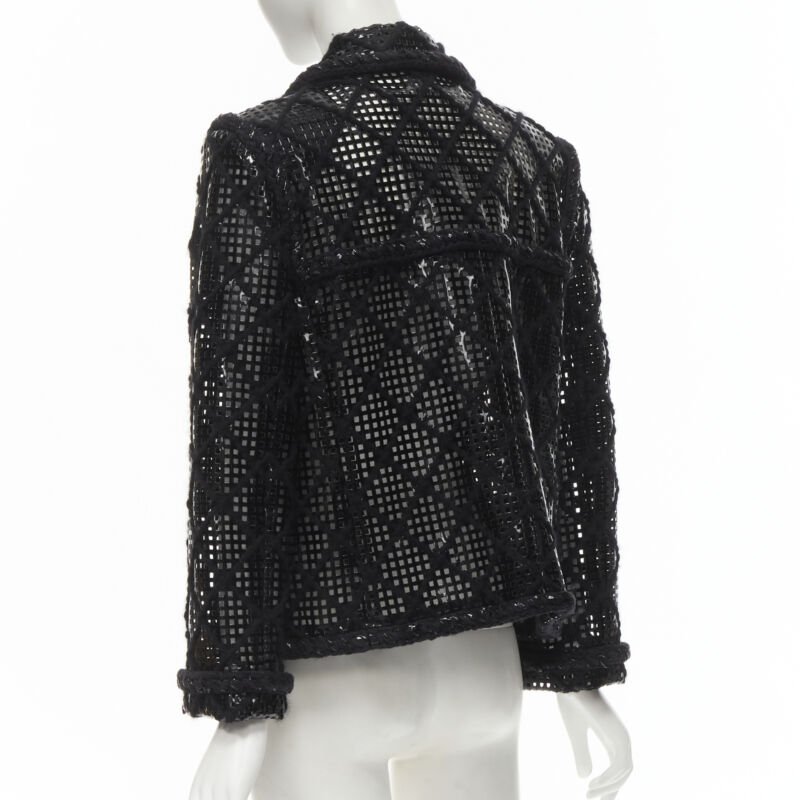 Chanel PVC Braided Tweed Jacket - Detail 2