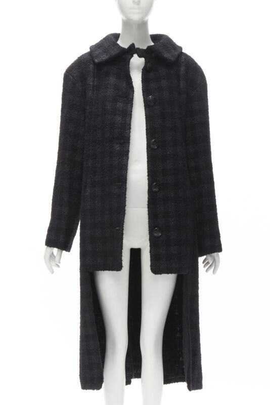 Chanel Black Lurex Tweed Coat - Image 6
