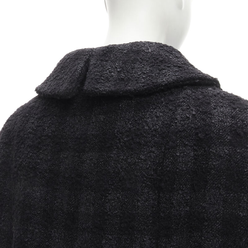 Chanel Black Lurex Tweed Coat - Image 10
