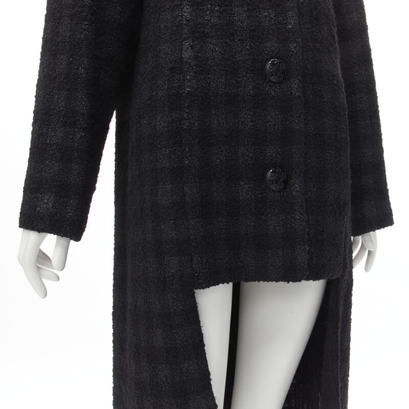 Chanel Black Lurex Tweed Coat - Image 11