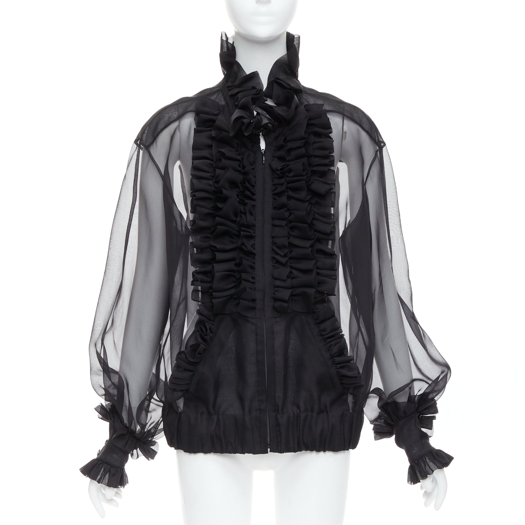 Chanel Sheer Silk Victorian Jacket