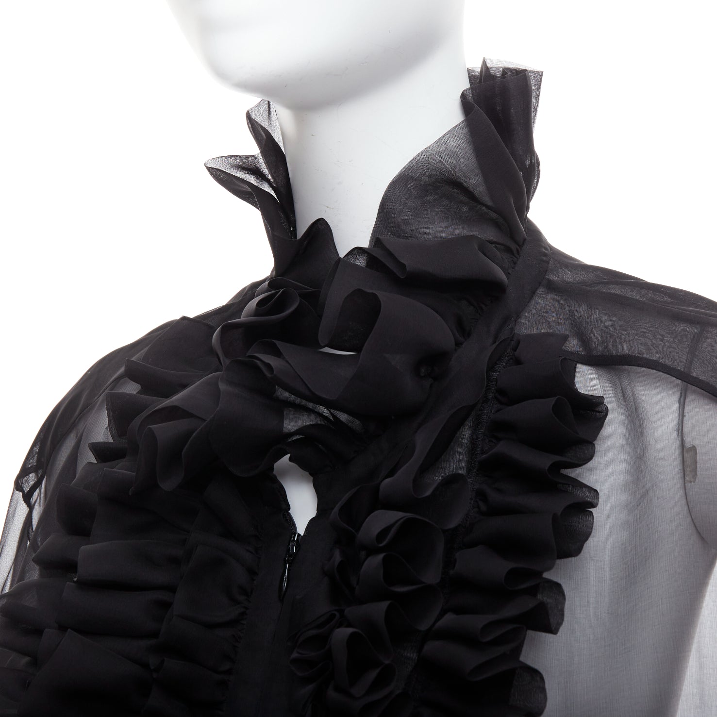 Chanel Sheer Silk Victorian Jacket - Back view