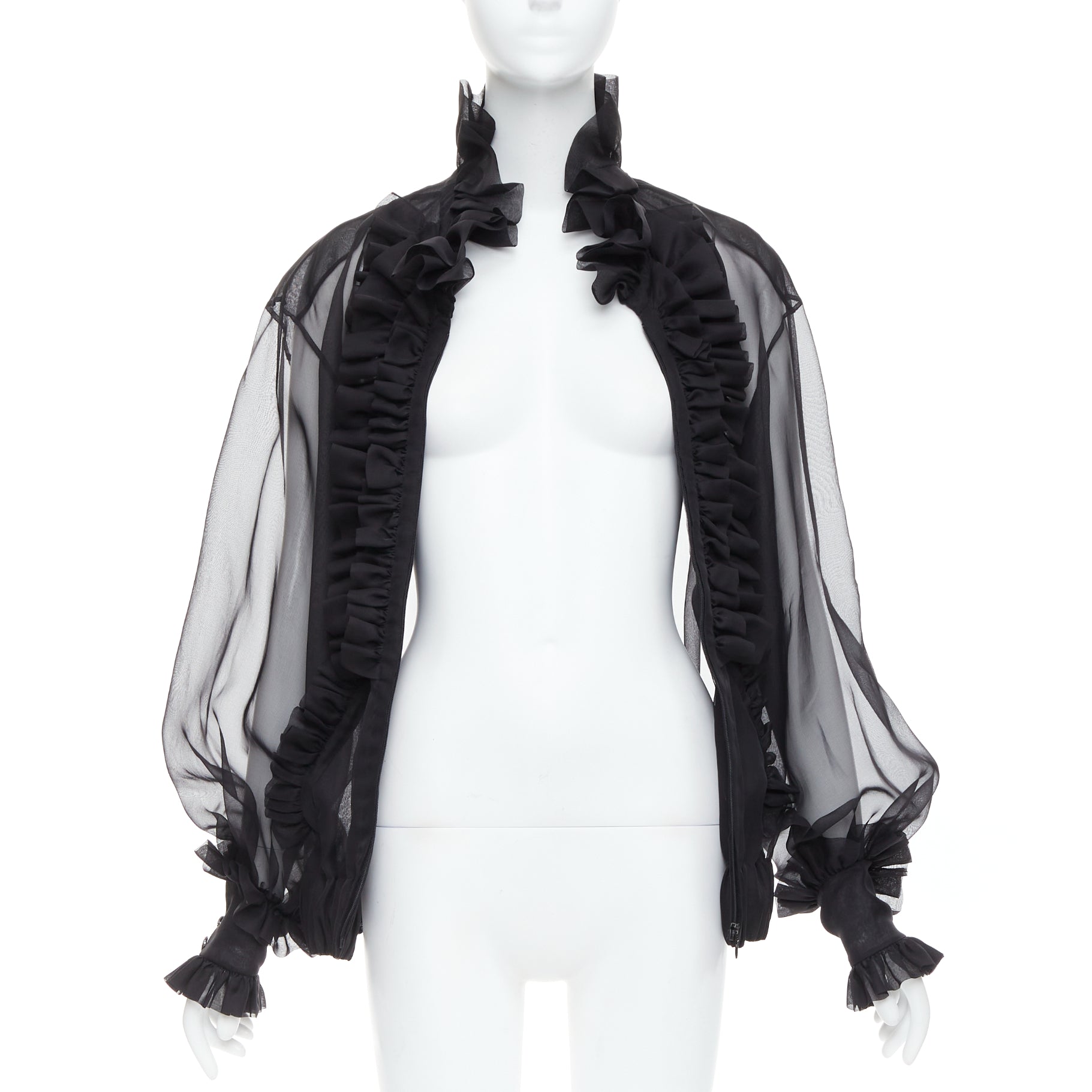 Chanel Sheer Silk Victorian Jacket - Image 6