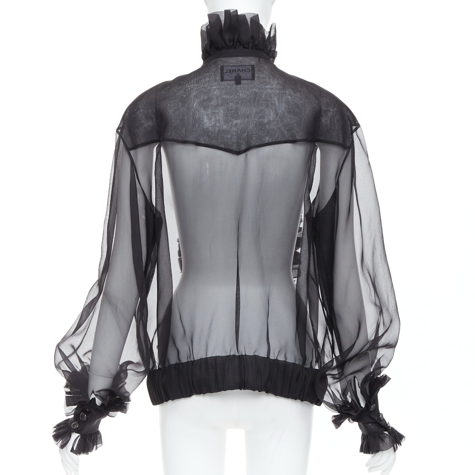 Chanel Sheer Silk Victorian Jacket - Detail 1