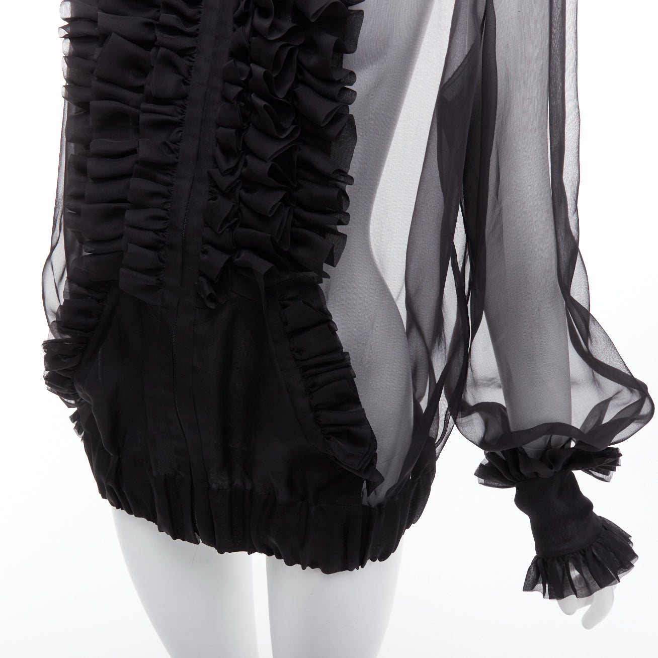 Chanel Sheer Silk Victorian Jacket - Image 10