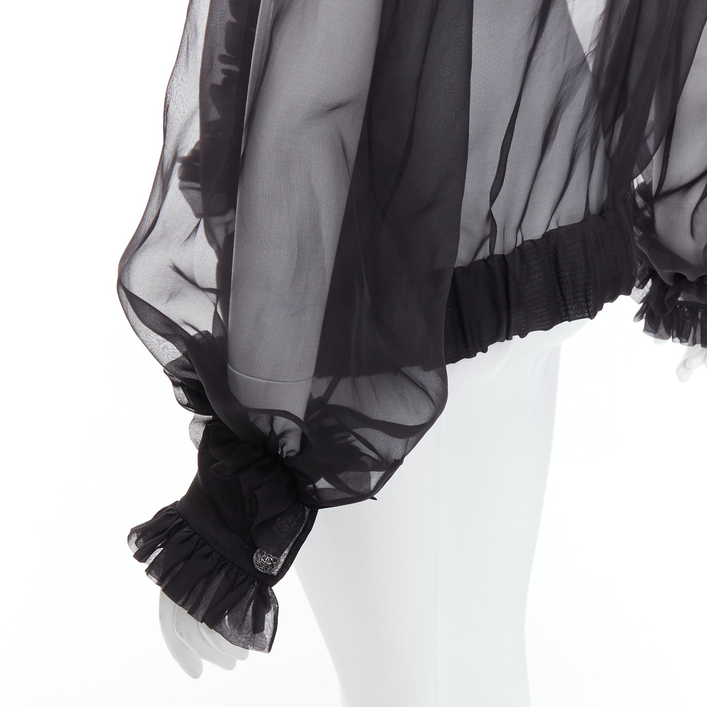 Chanel Sheer Silk Victorian Jacket - Image 11