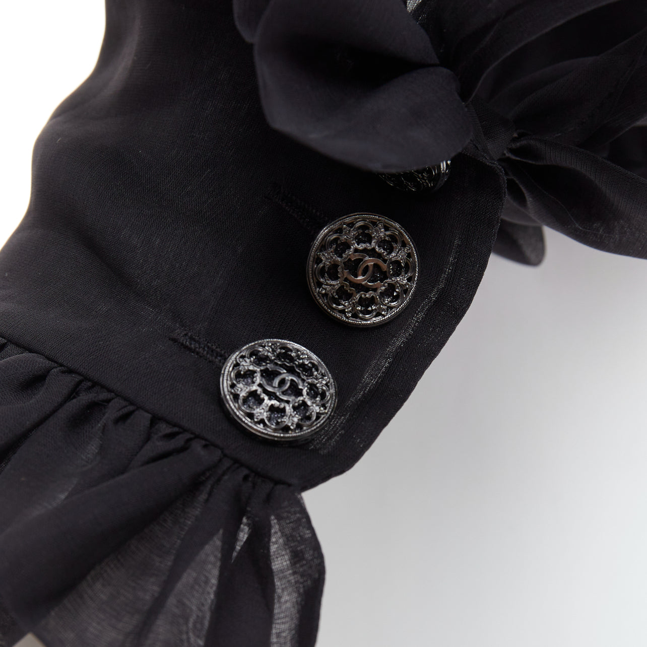 Chanel Sheer Silk Victorian Jacket - Image 12