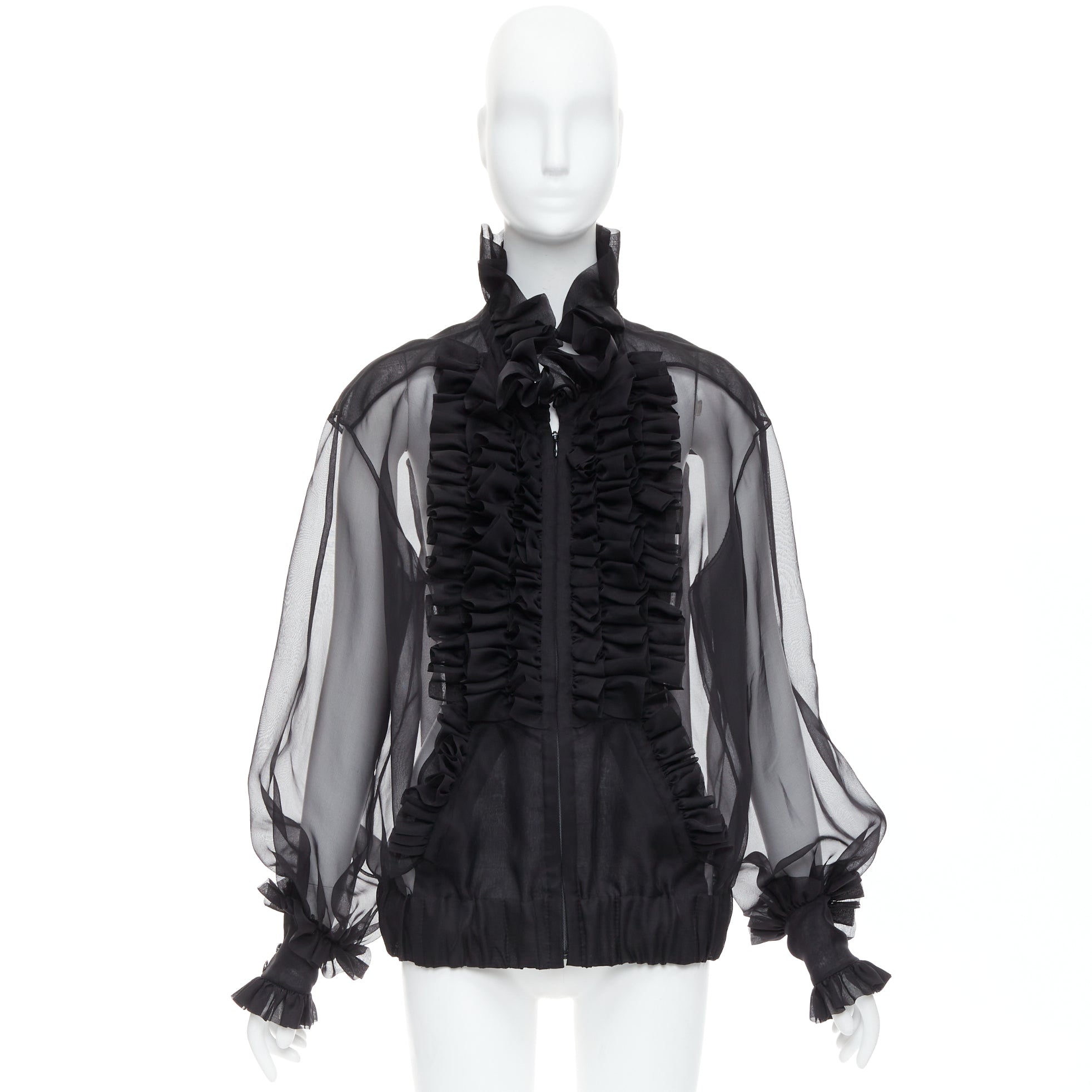 Chanel Sheer Silk Victorian Jacket - Image 15