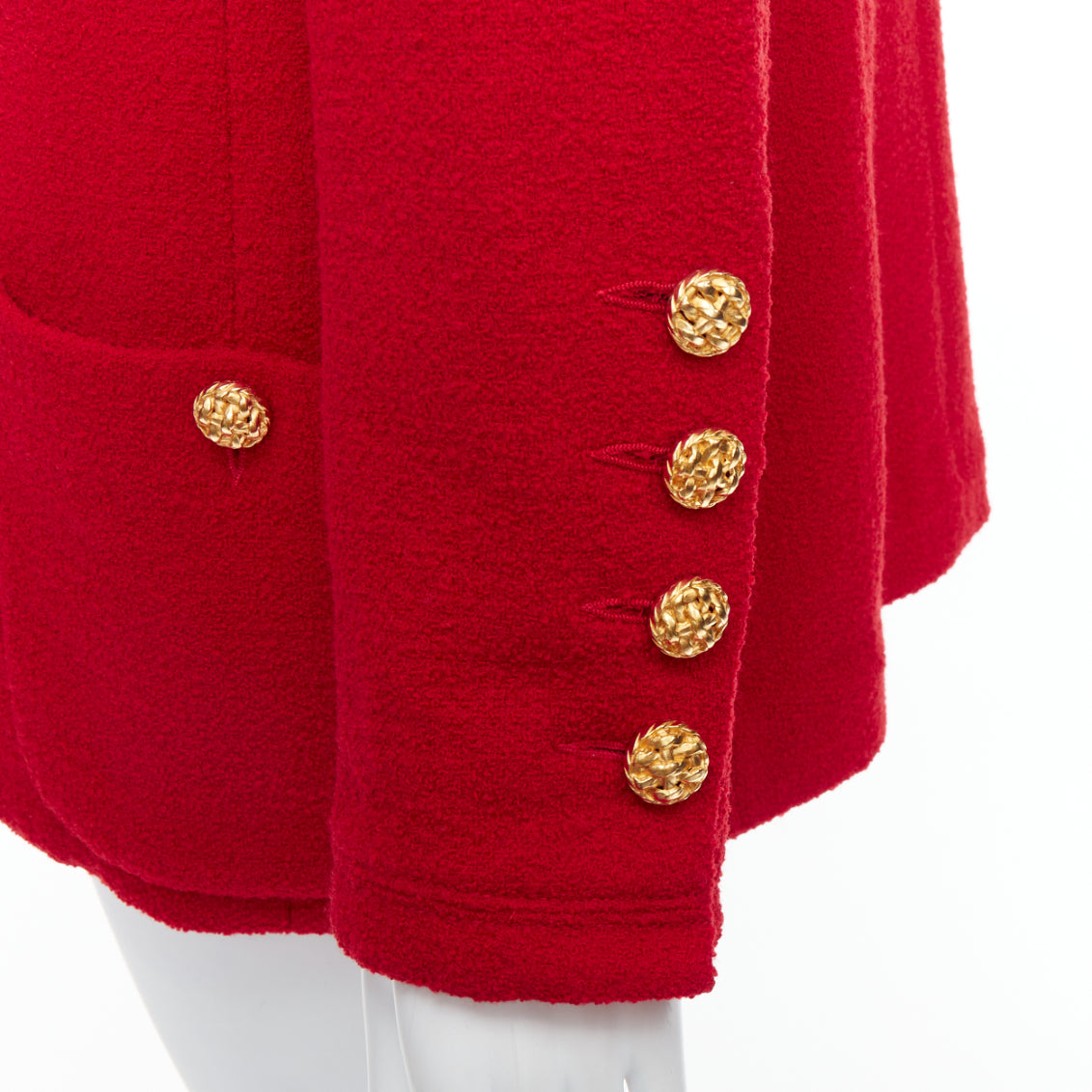 Chanel Lipstick Tweed Jacket - Back view