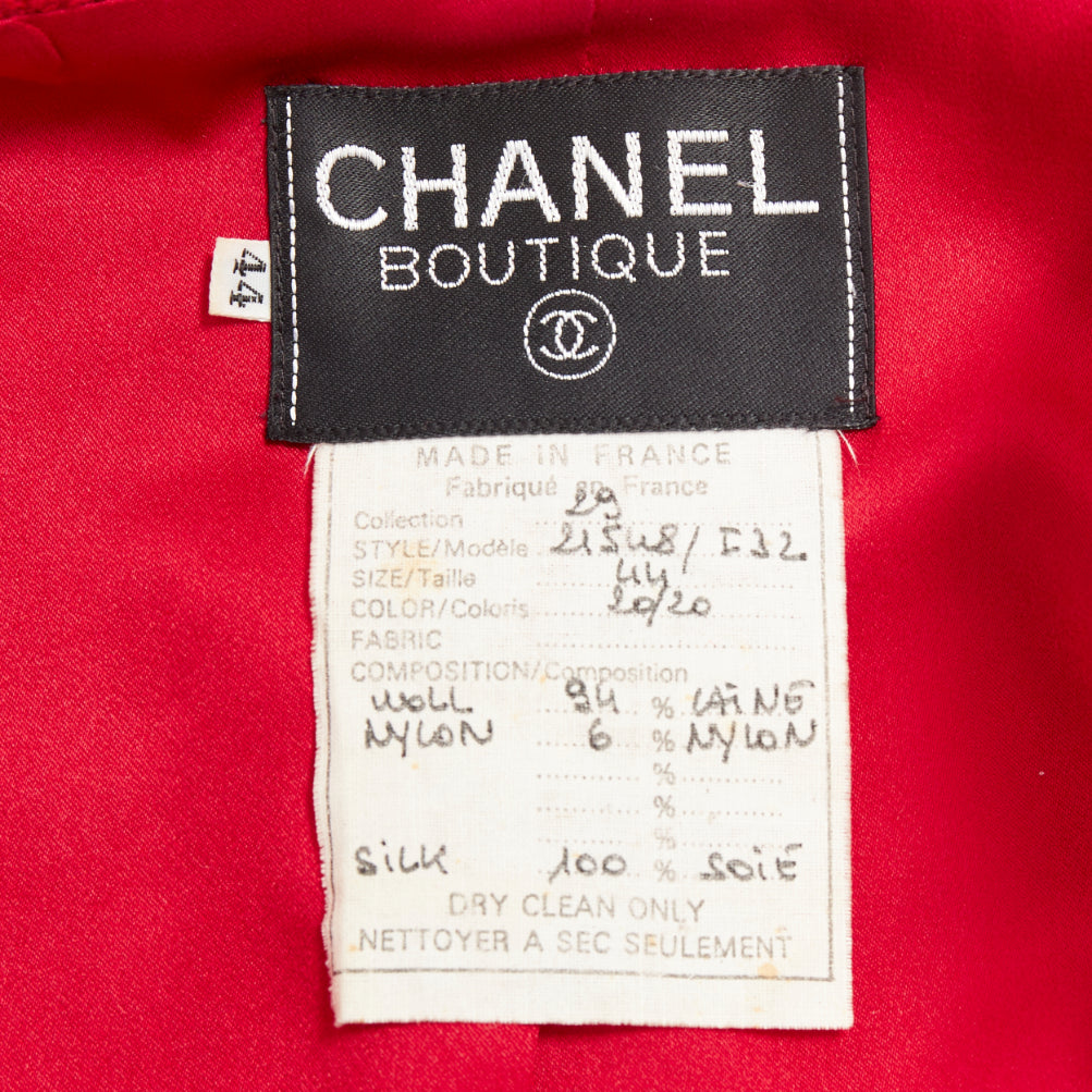 Chanel Lipstick Tweed Jacket - Image 13