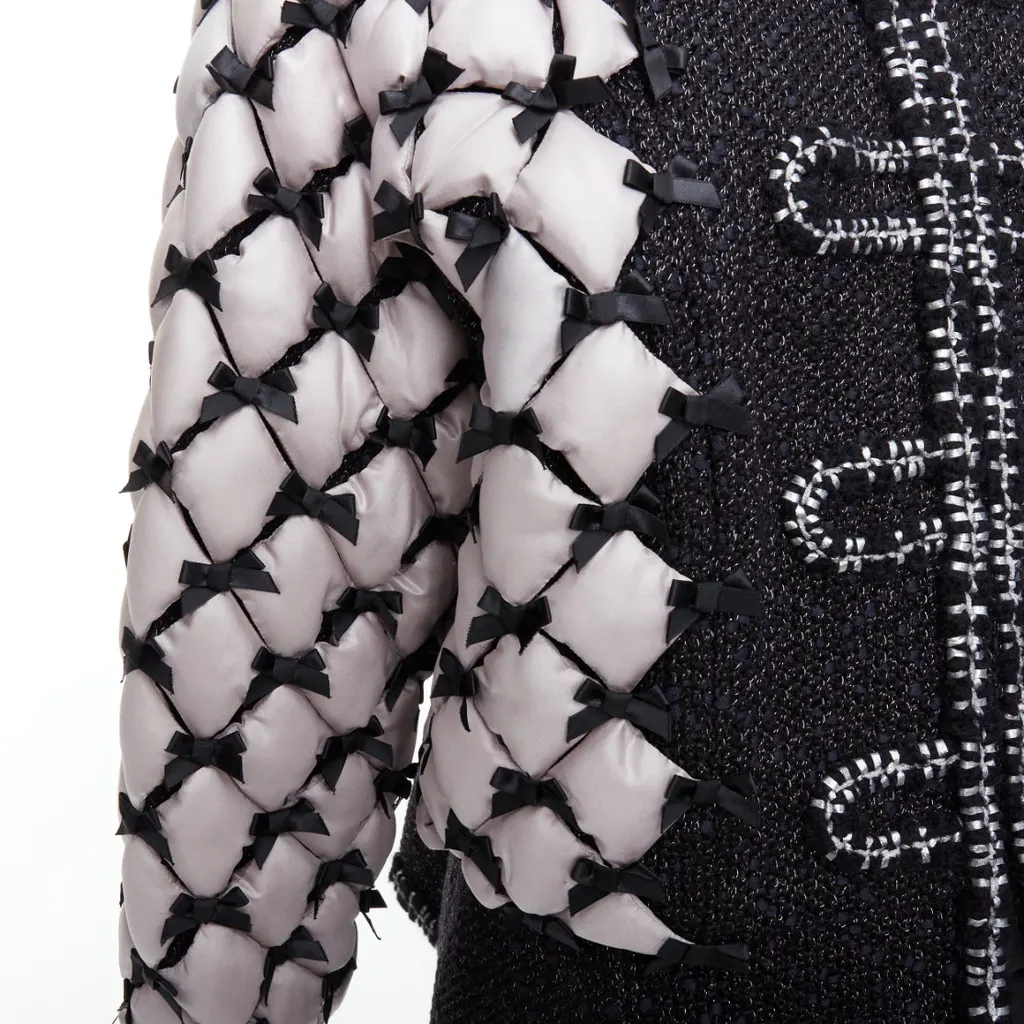 Chanel Quilted Trompe Jacket Black Polyamide Never worn - Back View