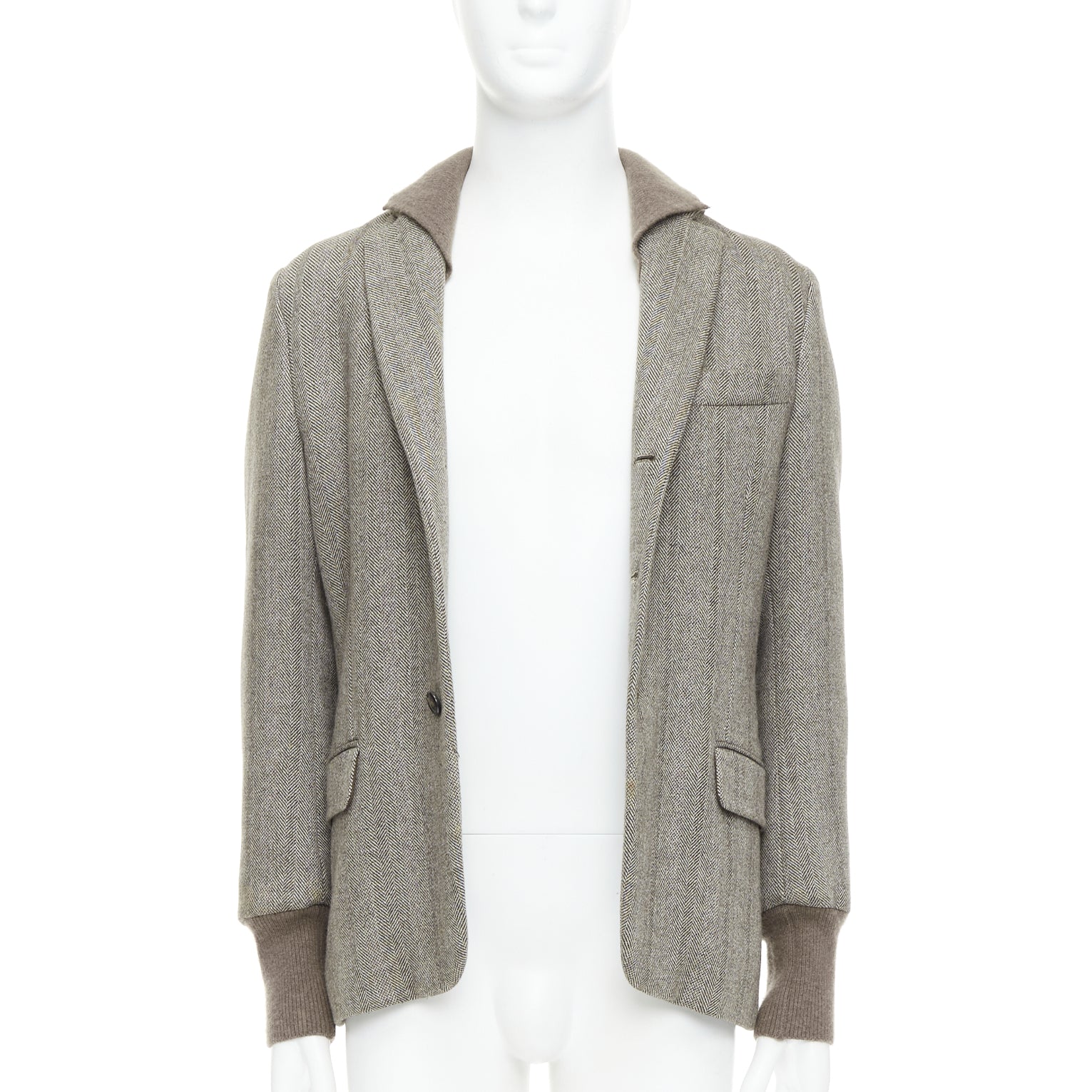 Yves Saint Laurent Herringbone Collar Jacket - Image 6