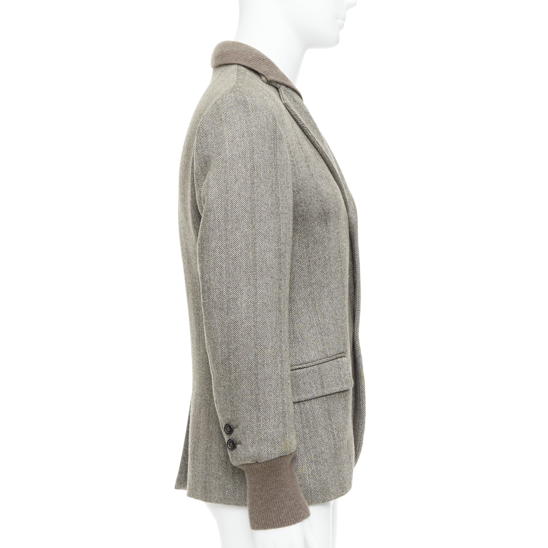 Yves Saint Laurent Herringbone Collar Jacket - Side view