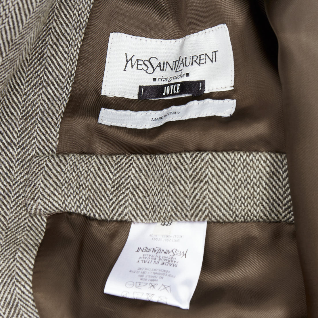 Yves Saint Laurent Herringbone Collar Jacket - Image 11
