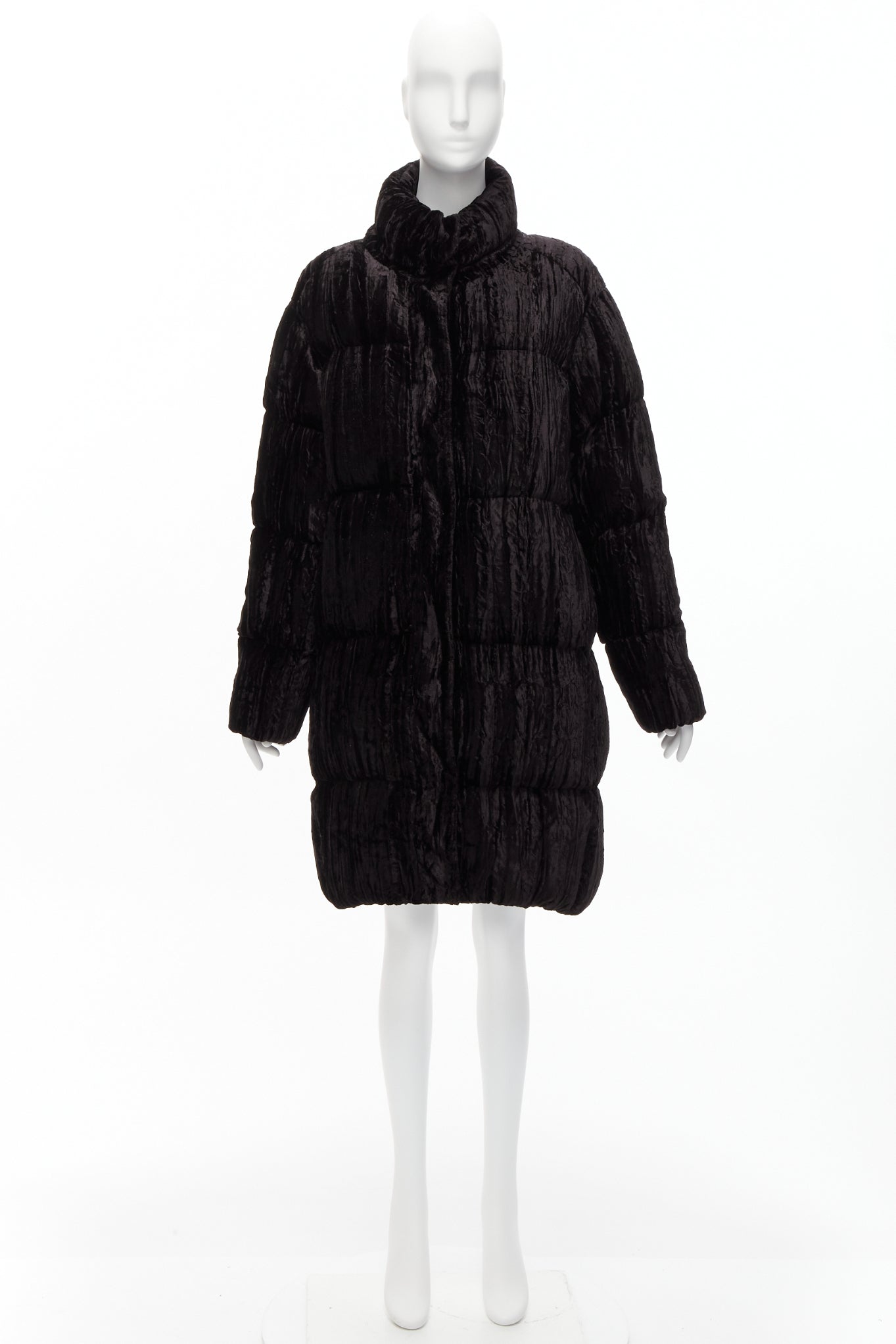 Anais Jourden Black Velvet Puffer Coat - Image 12