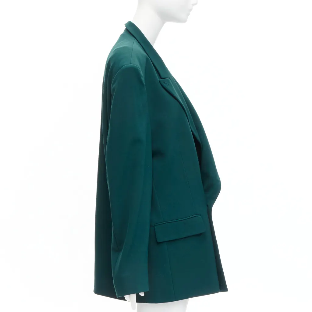Vetements Logo Patch Blazer Green Polyester Never worn - Box View
