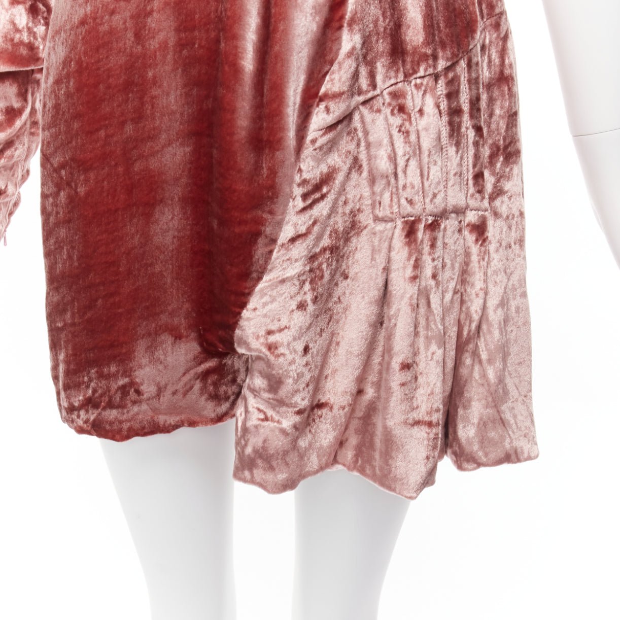 Michael Van Der Ham Velvet Draped Dress - Detail 2