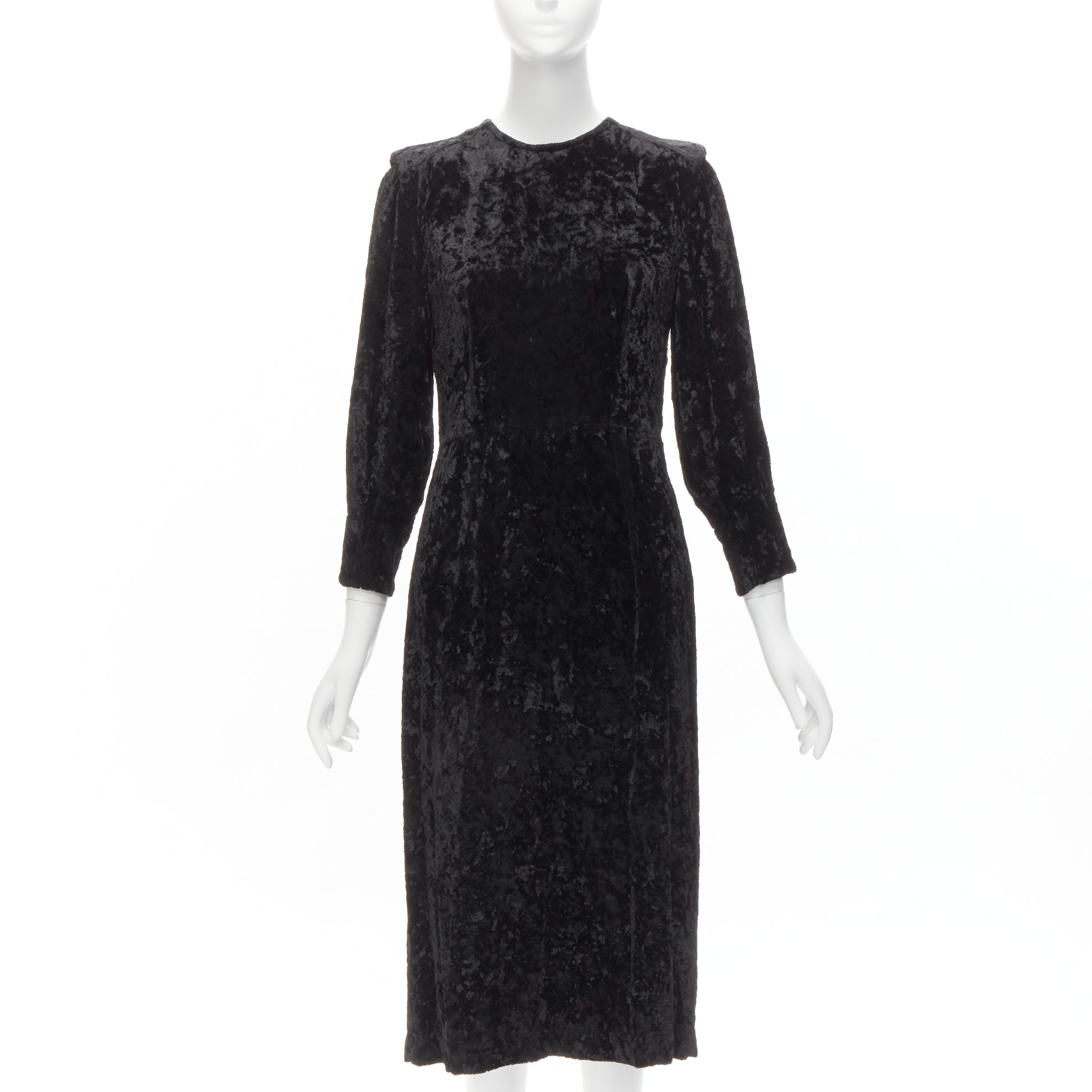 Toga Archives Crushed Velvet Dress - Back view