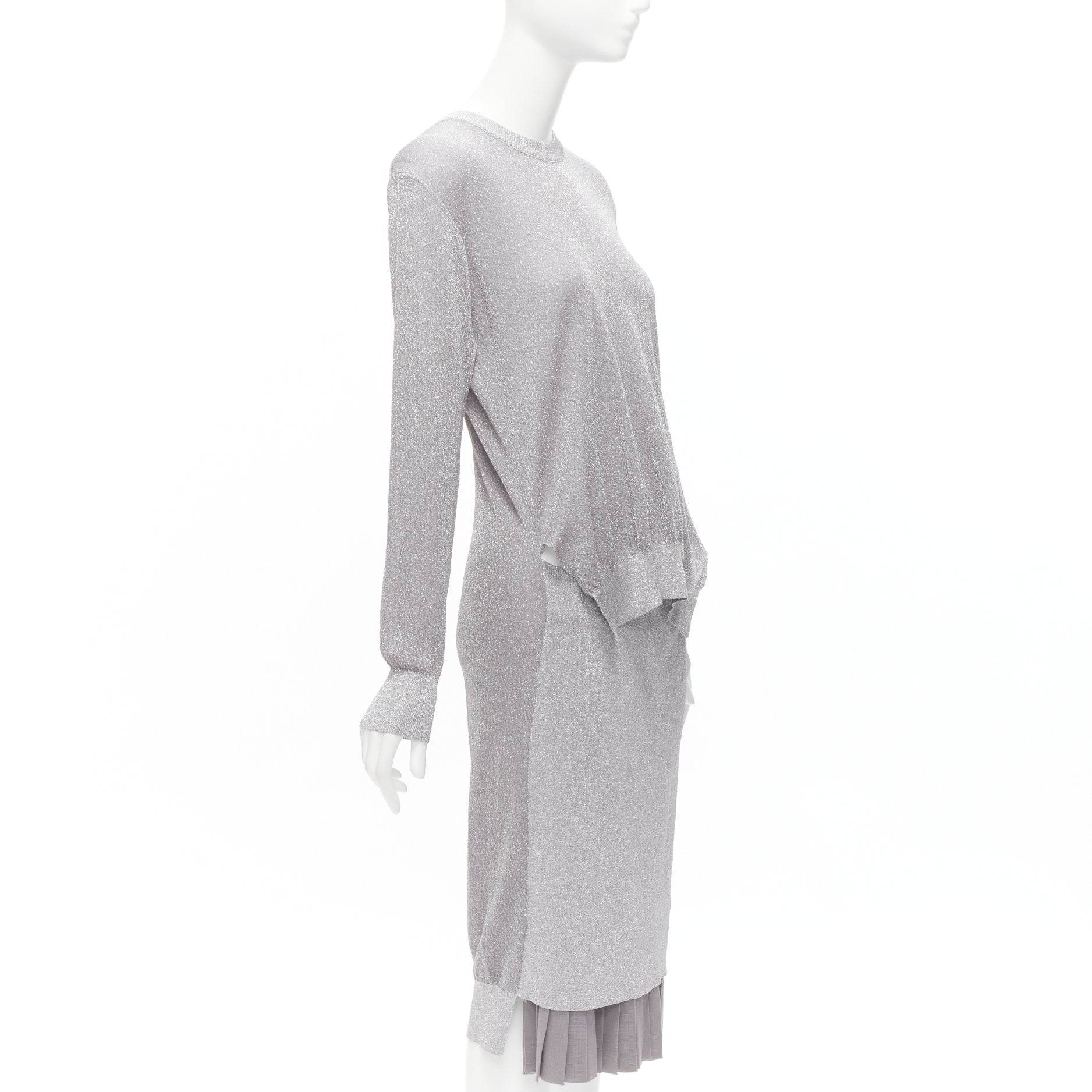 Toga Archives Lurex Pleats Dress - Image 6