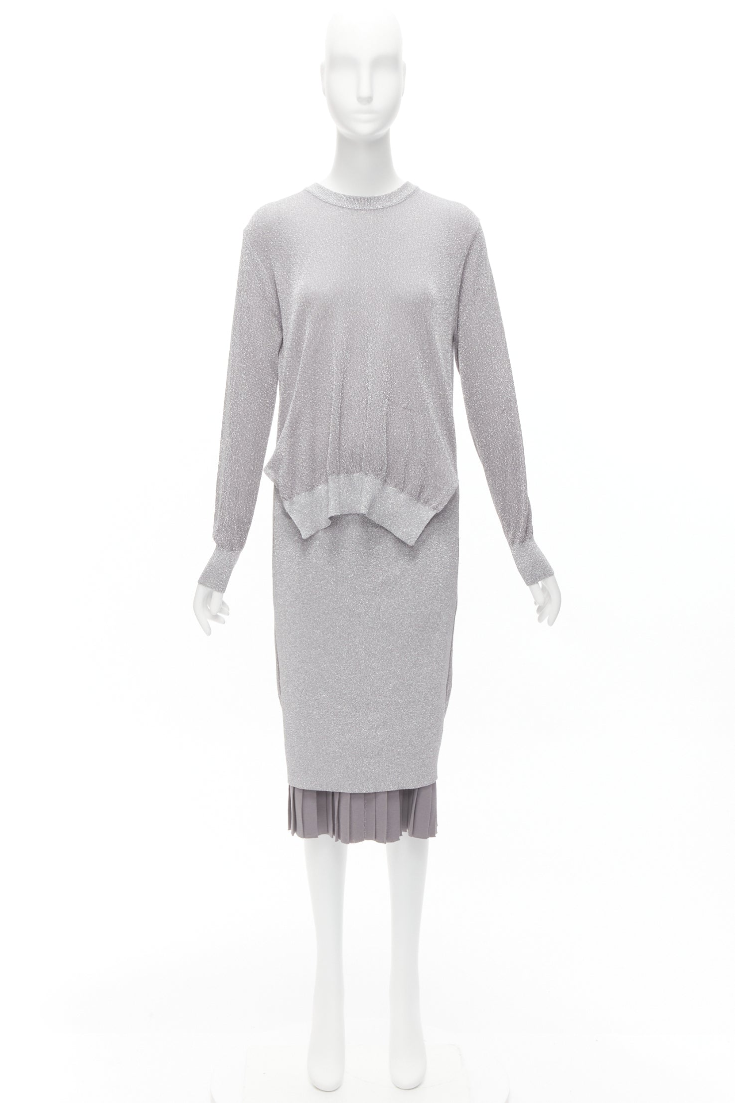 Toga Archives Lurex Pleats Dress - Image 12
