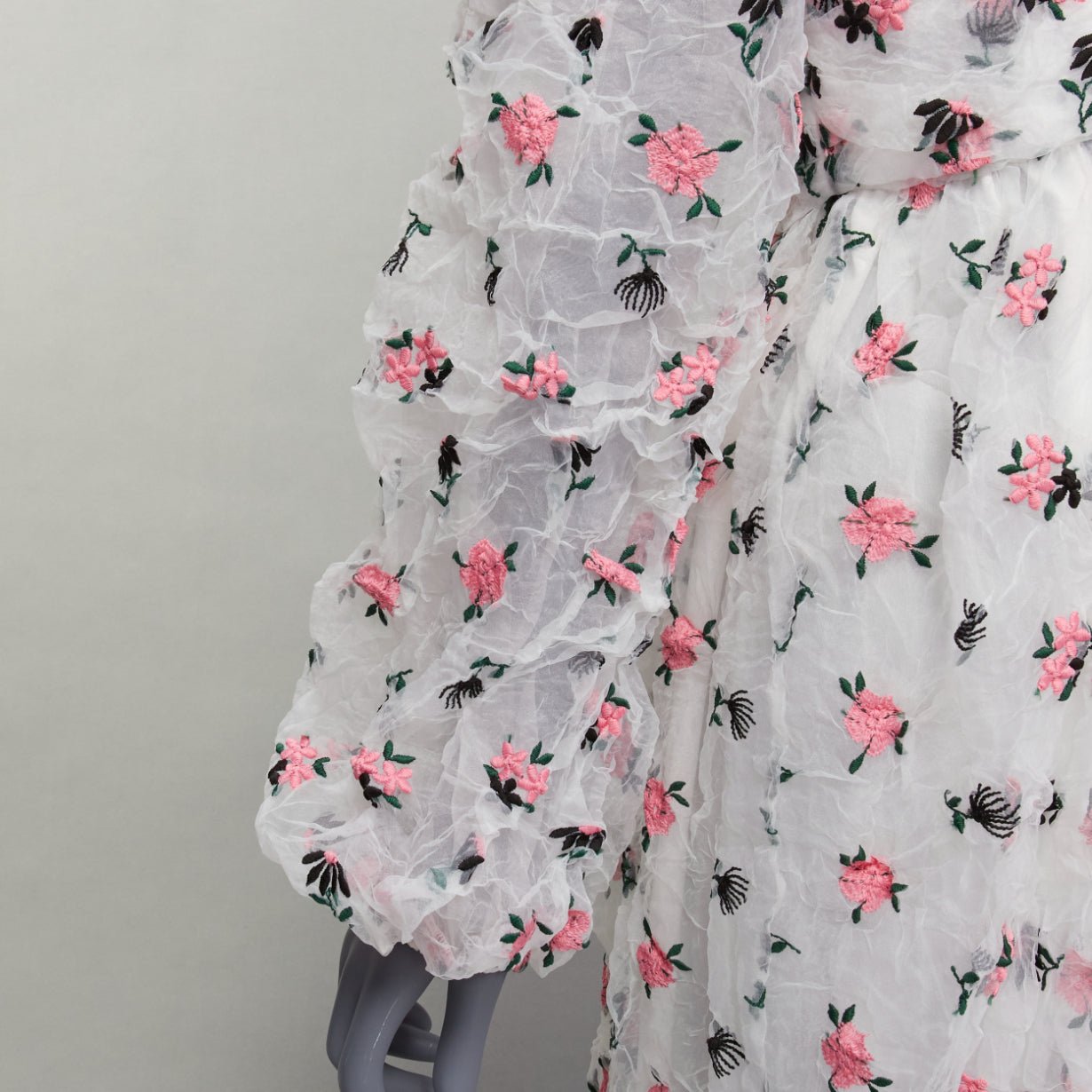 Anais Jourden Floral Embroidery Dress - Detail 2