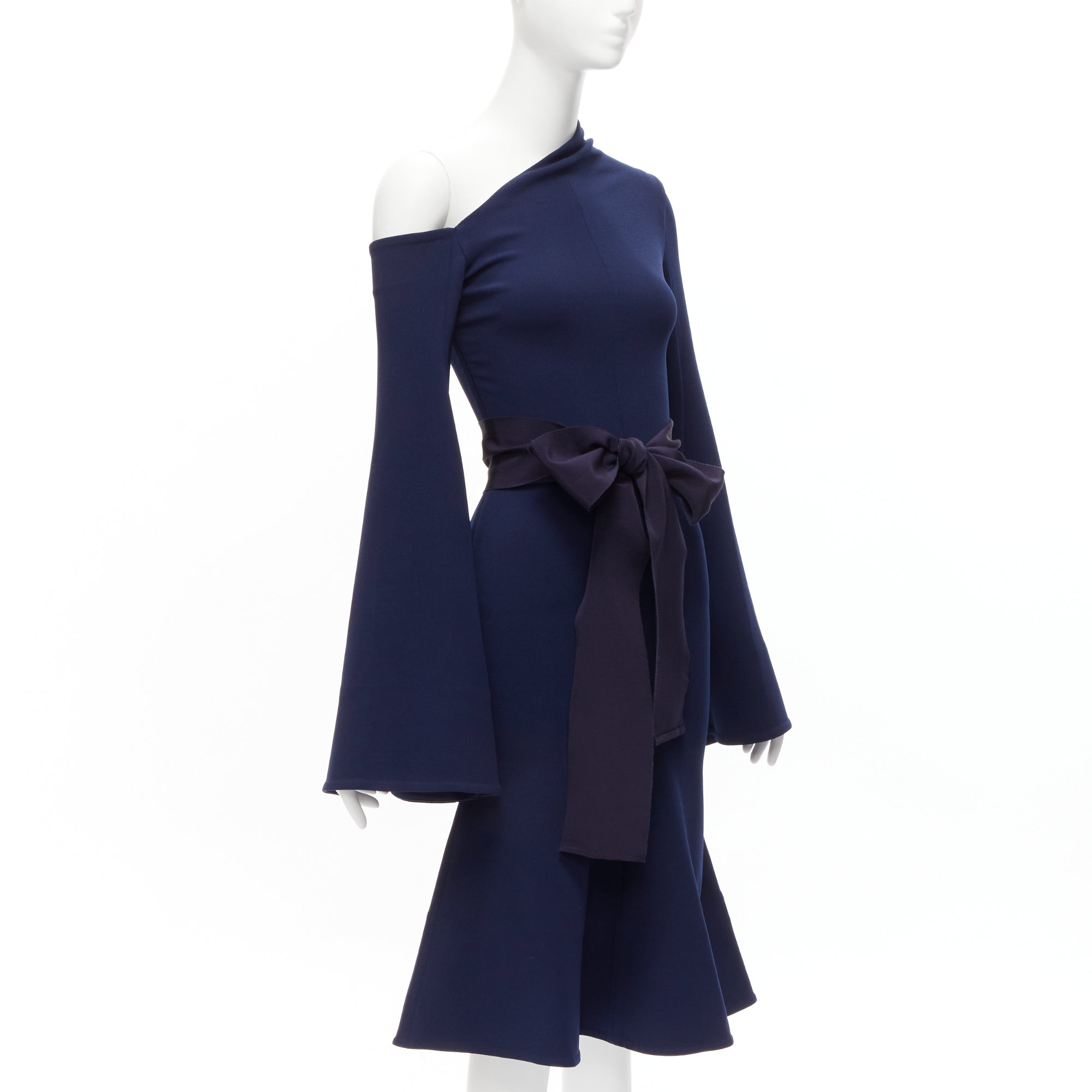 Solace London Asymmetric Crepe Dress - Image 6
