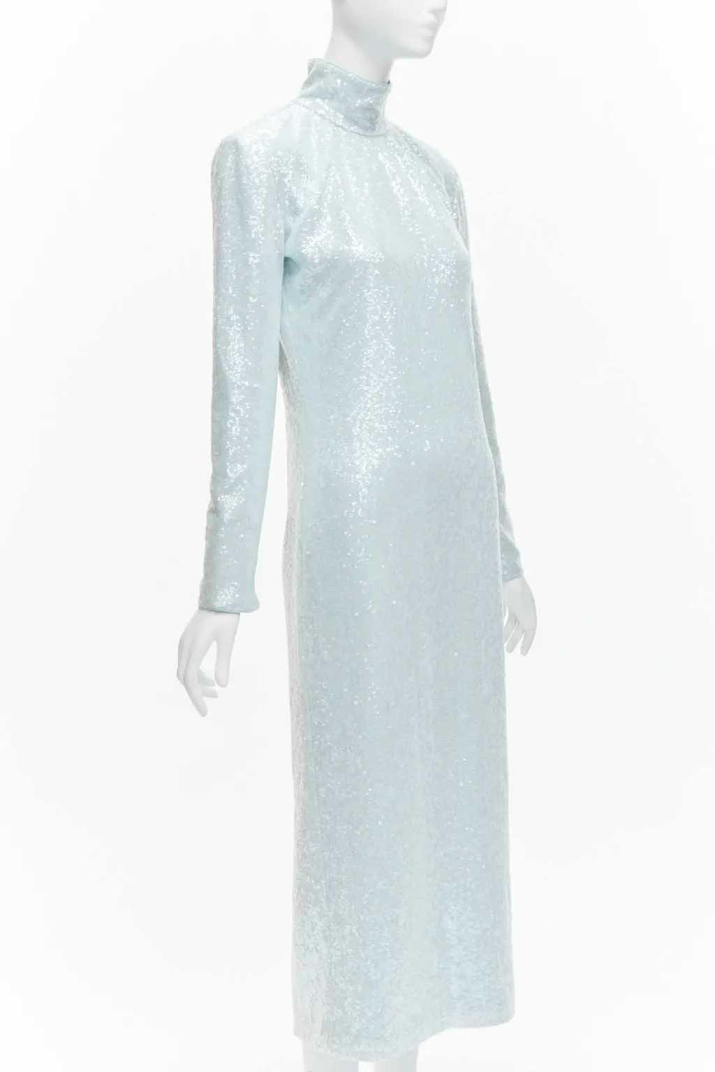 16 ARLINGTON Sequin Cocktail Dress Blue Polyester Never worn, with tag - Inside View