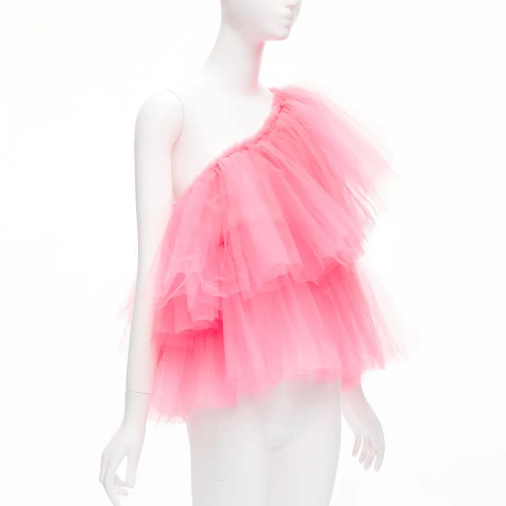 Molly Goddard Cascade Tulle Top Pink Never worn, with tag - Inside View