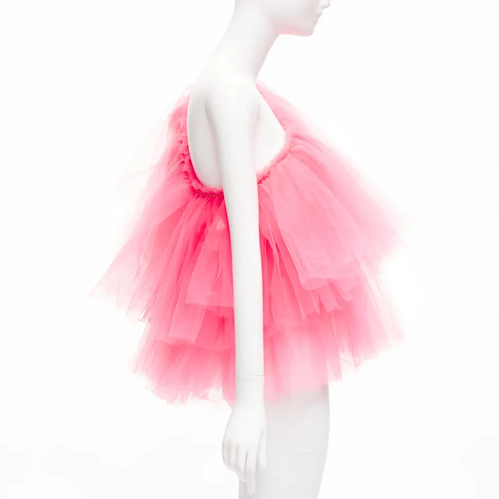 Molly Goddard Cascade Tulle Top Pink Never worn, with tag - Model View