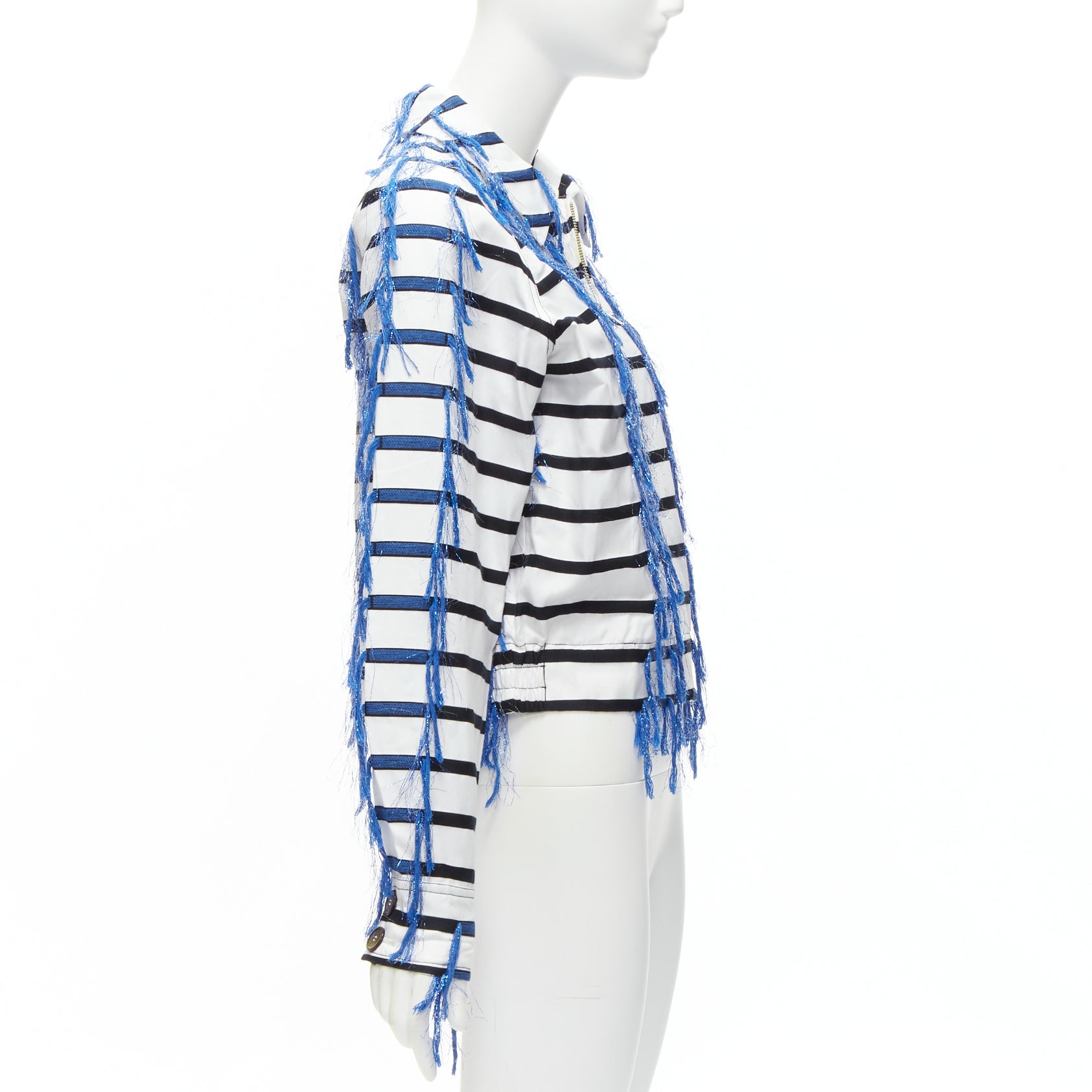 Anais Jourden Striped Bolero Jacket - Side view