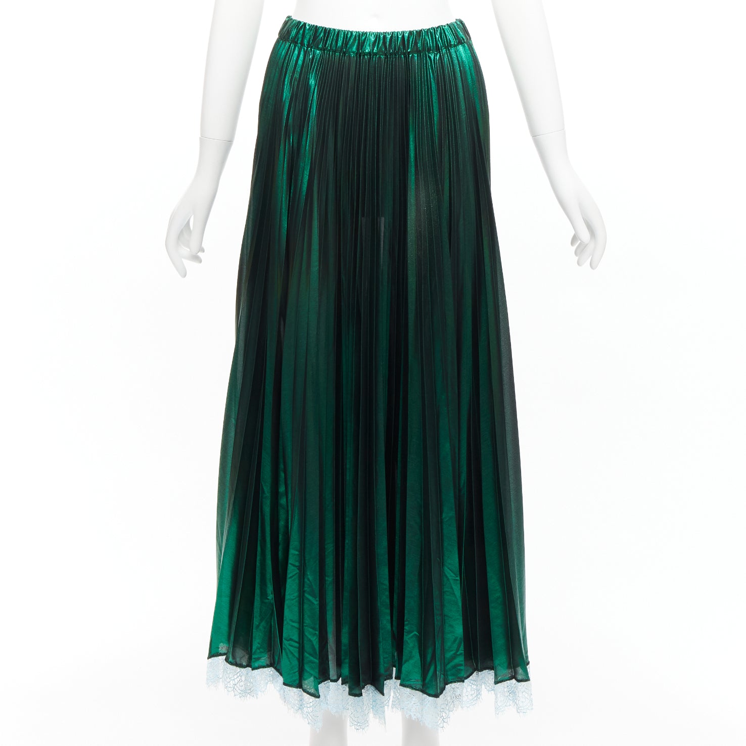 Anais Jourden Lurex Pleated Skirt