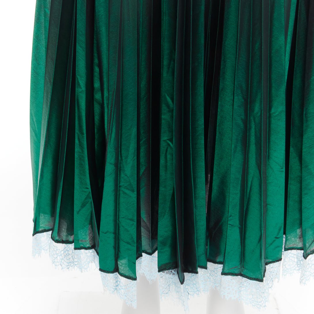 Anais Jourden Lurex Pleated Skirt - Back view