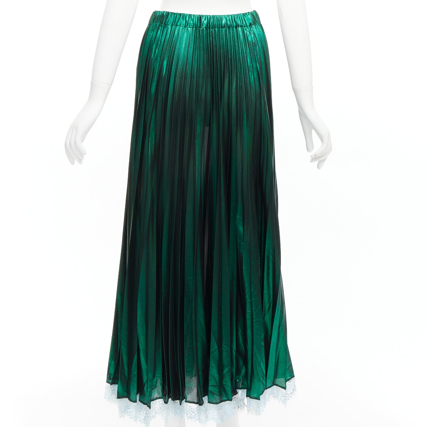 Anais Jourden Lurex Pleated Skirt - Side view