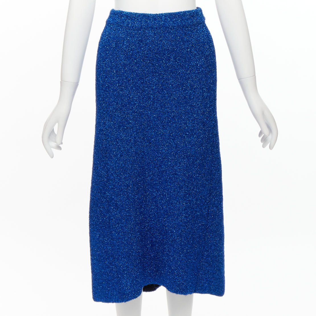 Balenciaga Metallic High Low Skirt