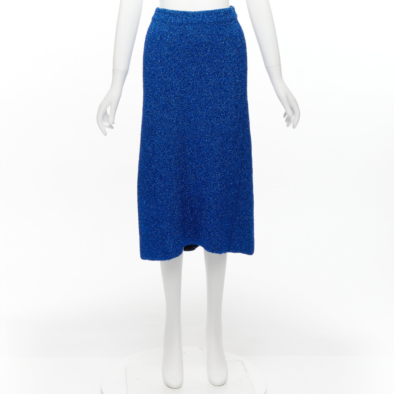 Balenciaga Metallic High Low Skirt - Image 11