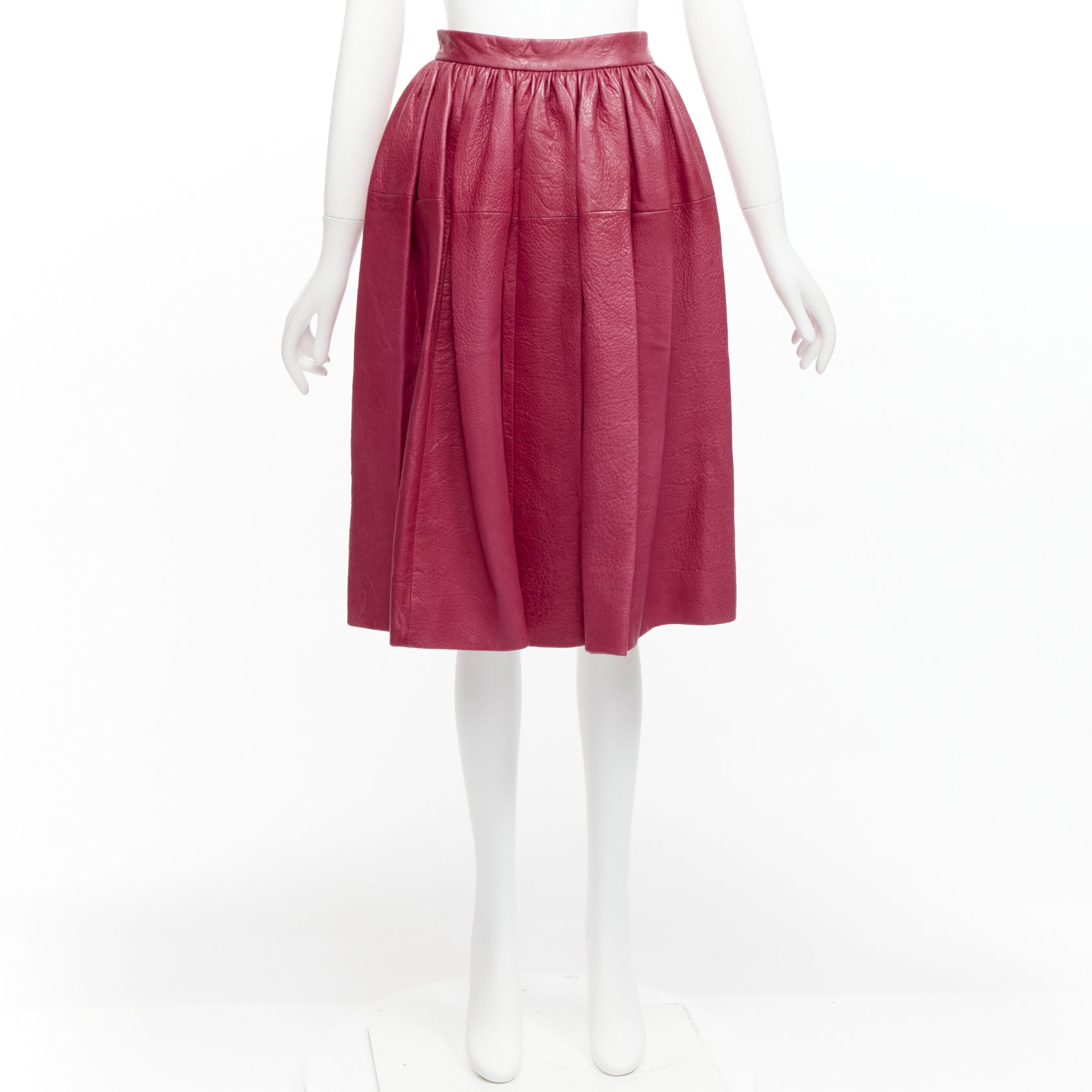 Miu Miu Lambskin Panel Skirt - Back view