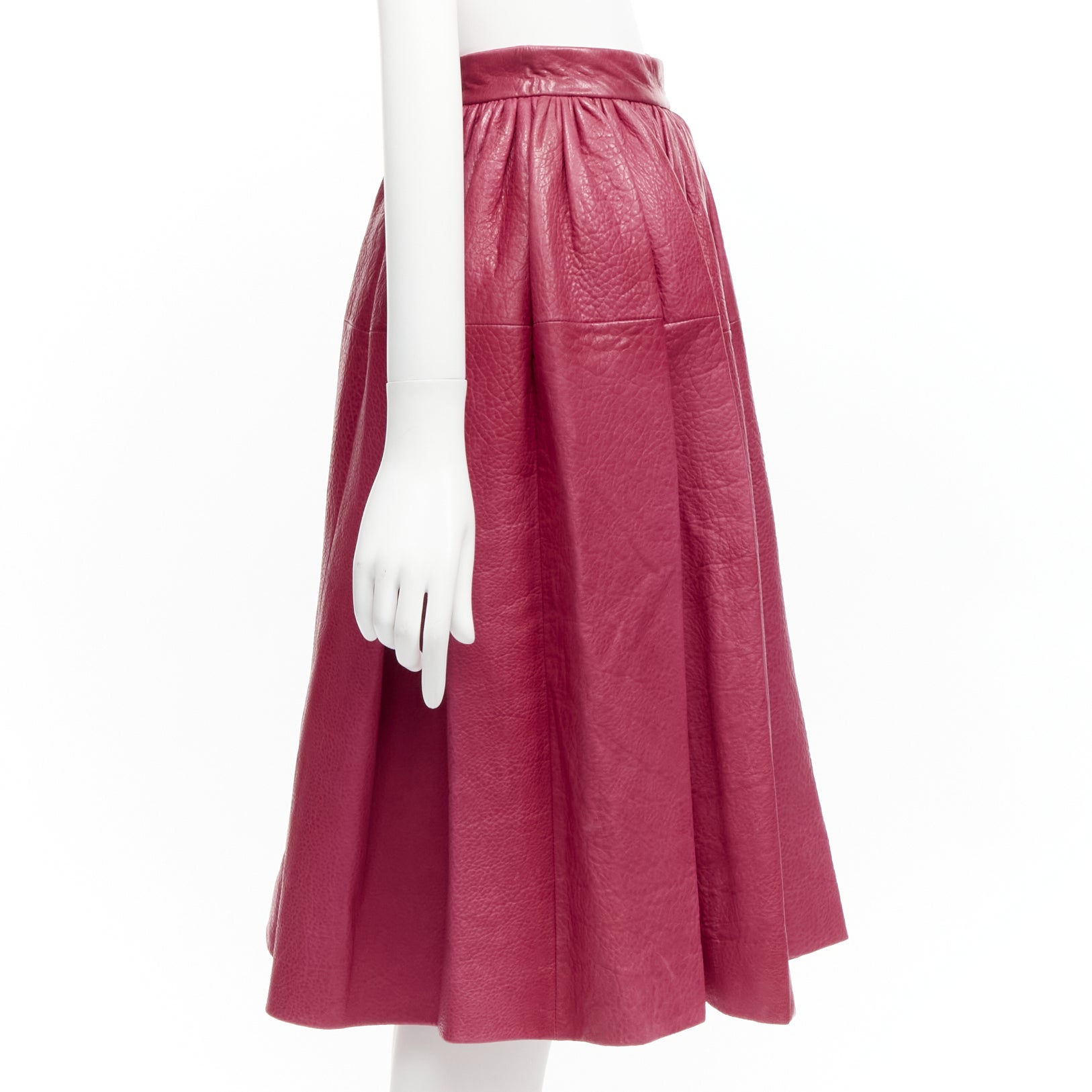 Miu Miu Lambskin Panel Skirt - 4
