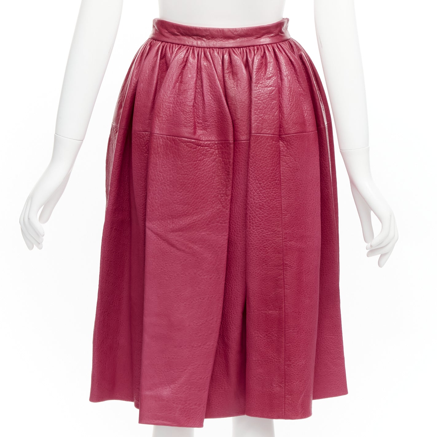 Miu Miu Lambskin Panel Skirt - Side view