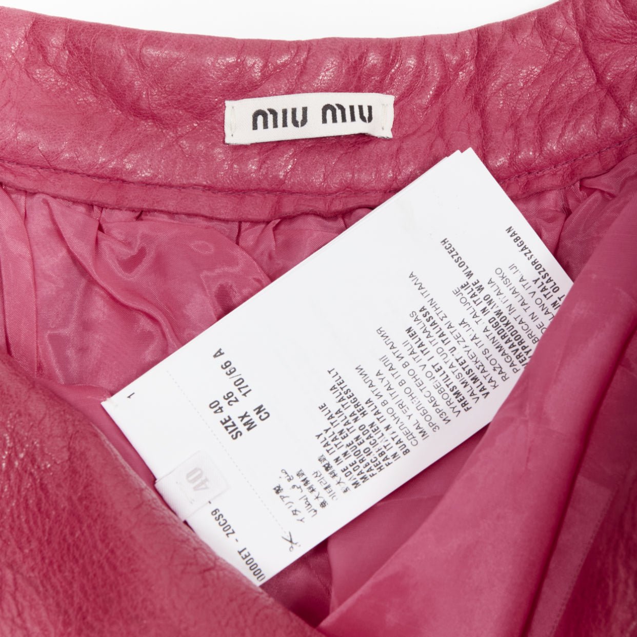 Miu Miu Lambskin Panel Skirt - Image 11