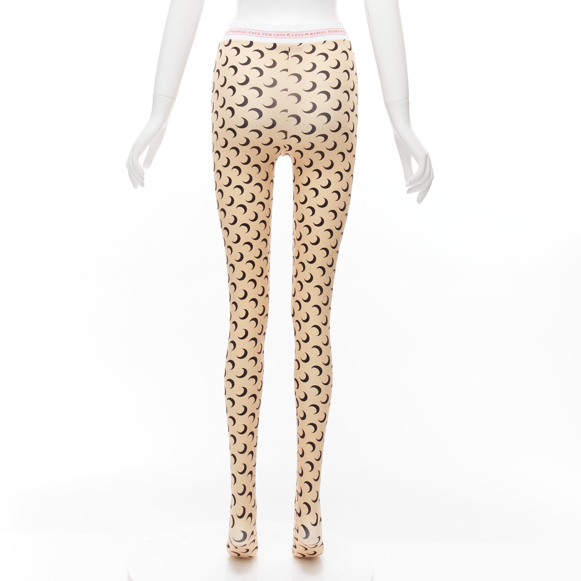 Marine Serre Crescent Moon Tights - Side view